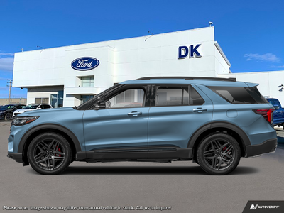 NEW 2026 Ford Explorer ST - Vapour Blue Metallic Exterior - $72,592 - Stock #D60871 - VIN 1FMWK8GC8TGC09464