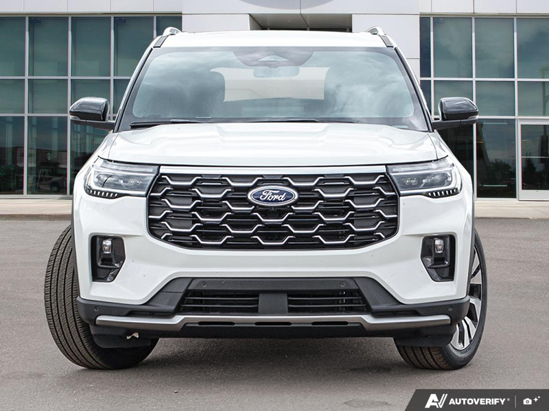 NEW 2026 Ford Explorer Platinum - Star White Tri-coat Metallic Exterior / MOJAVE DUSK LEATHER Interior - $66,979 - Stock #E60789 - VIN 1FMUK8HH4TGB63892 - Photo 2