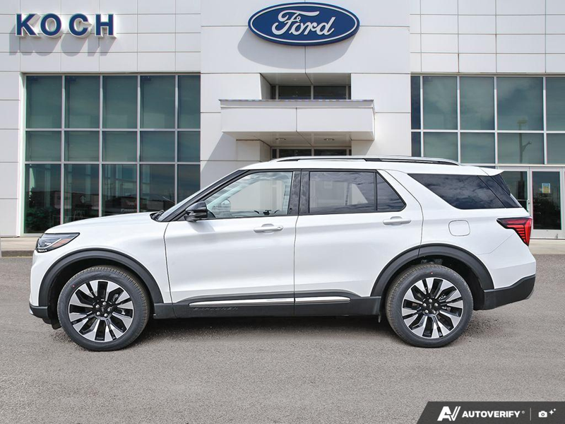 NEW 2026 Ford Explorer Platinum - Star White Tri-coat Metallic Exterior / CRYSTAL GRAY LEATHER Interior - $67,669 - Stock #E60278 - VIN 1FMUK8HHXTGA83402 - Photo 3