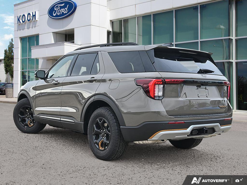 NEW 2026 Ford Explorer Tremor - Marsh Grey Exterior / ONYX, HEAT/VENTILATED MIKO SUEDE SPORT CAPTAIN'S CHAIRS Interior - $67,079 - Stock #E61118 - VIN 1FMUK8JH6TGC34617 - Photo 4