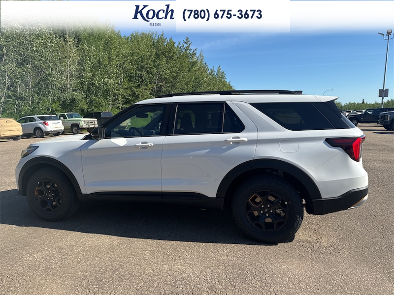 NEW 2026 Ford Explorer Tremor - Star White Tri-Coat Exterior / ONYX, HEAT/VENTILATED MIKO SUEDE SPORT CAPTAIN'S CHAIRS Interior - $66,780 - Stock #A26207 - VIN 1FMUK8JH7TGB86660 - Photo 8
