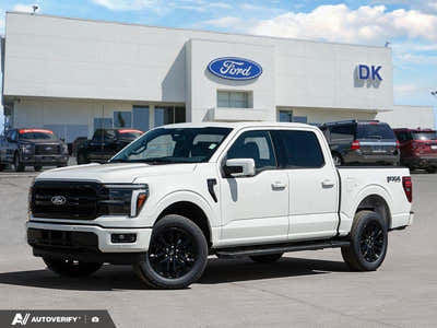 NEW 2026 Ford F-150 LARIAT - Star White Tri-coat Metallic Exterior - $89,707 - Stock #D60510 - VIN 1FTFW5L88TFA91382