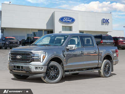 NEW 2026 Ford F-150 LARIAT - Carbonized Grey Metallic Exterior - $86,557 - Stock #D60549 - VIN 1FTFW5L87TFA89638