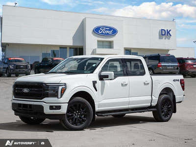 NEW 2026 Ford F-150 LARIAT - Star White Tri-coat Metallic Exterior - $91,407 - Stock #D60573 - VIN 1FTFW5L84TFA96417