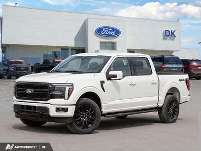 NEW 2026 Ford F-150 LARIAT - Star White Tri-coat Metallic Exterior - $80,377 - Stock #D60569 - VIN 1FTFW5L8XTFA17607