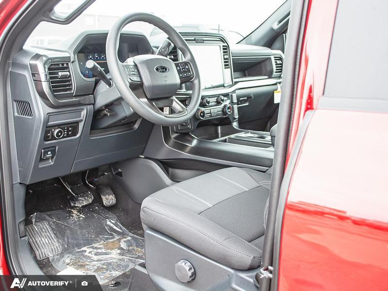 NEW 2026 Ford F-150 STX - Ruby Red Tri-coat Metallic Exterior / BLACK ONYX/BLUE PREM LEATHER SEATS Interior - $59,999 - Stock #D60325 - VIN 1FTEW2LP6TKD58575 - Photo 13