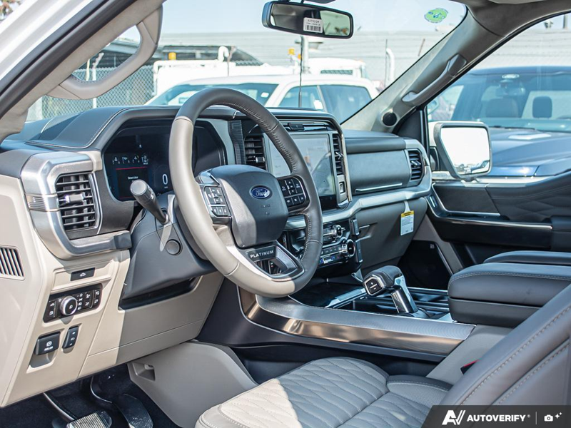 NEW 2026 Ford F-150 Platinum Plus - Star White Tri-coat Metallic Exterior / SMOKED TRUFFLE LTD LEATHER BUCKET SEATS Interior - $107,434 - Stock #E60939 - VIN 1FTFW7LD6TFB65438 - Photo 13