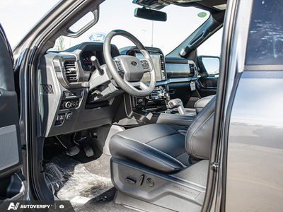 NEW 2026 Ford F-150 LARIAT - BLACK, ACTIVEX TRIMMED 40/CONSOLE/40 FRONT SEATS (B) Interior - $79,502 - Stock #D60842 - VIN 1FTFW5L82TFC20619