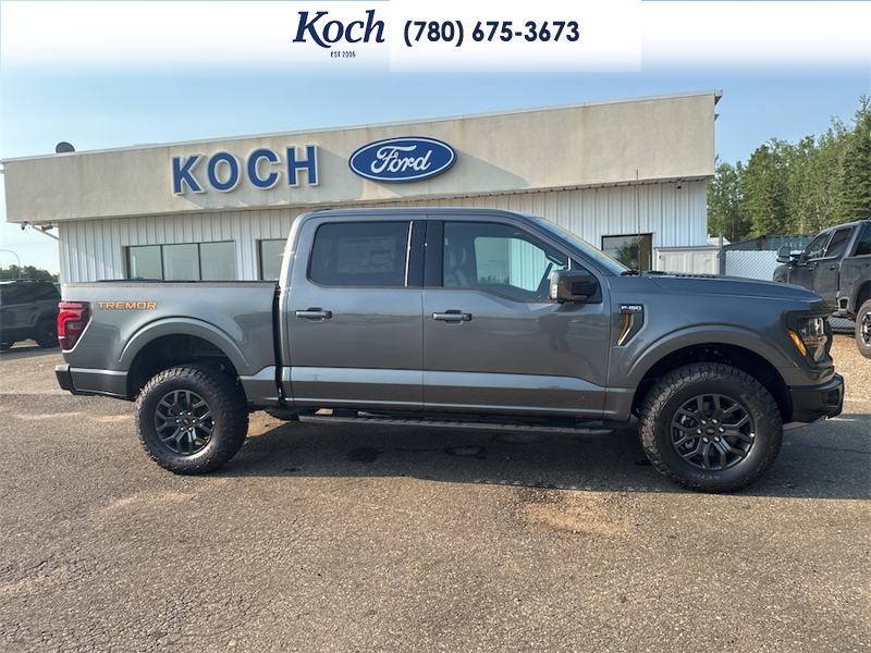 NEW 2026 Ford F-150 Tremor - Carbonized Grey Metallic Exterior / BLACK, UNIQUE TREMOR LEATHER-TRIMMED BUCKET SEATS Interior - $94,320 - Stock #A26219 - VIN 1FTFW4L8XTFB45534 - Photo 14