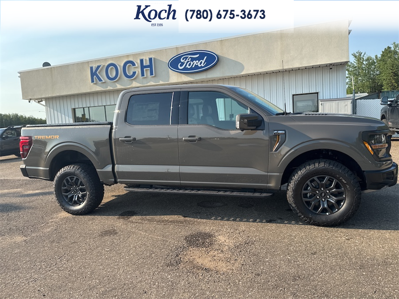 NEW 2026 Ford F-150 Tremor - Marsh Grey Exterior / BLACK, UNIQUE TREMOR LEATHER-TRIMMED BUCKET SEATS Interior - $88,993 - Stock #A26222 - VIN 1FTFW4L87TFB48388 - Photo 14