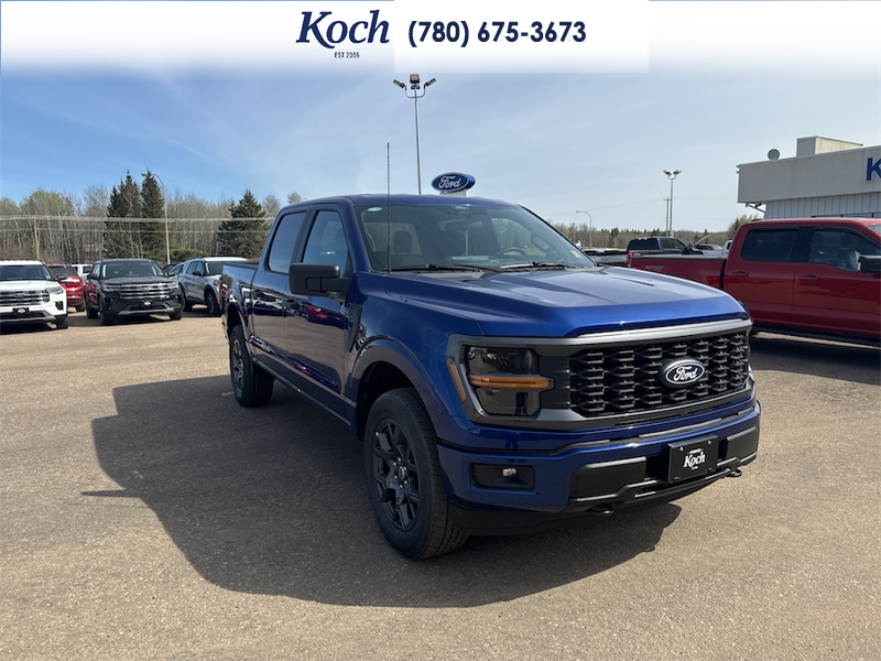 NEW 2026 Ford F-150 STX - Argon Blue Metallic Exterior / BLACK ONYX/BLUE PREM LEATHER SEATS Interior - $63,202 - Stock #A26161 - VIN 1FTEW2LP7TKD68368 - Photo 15
