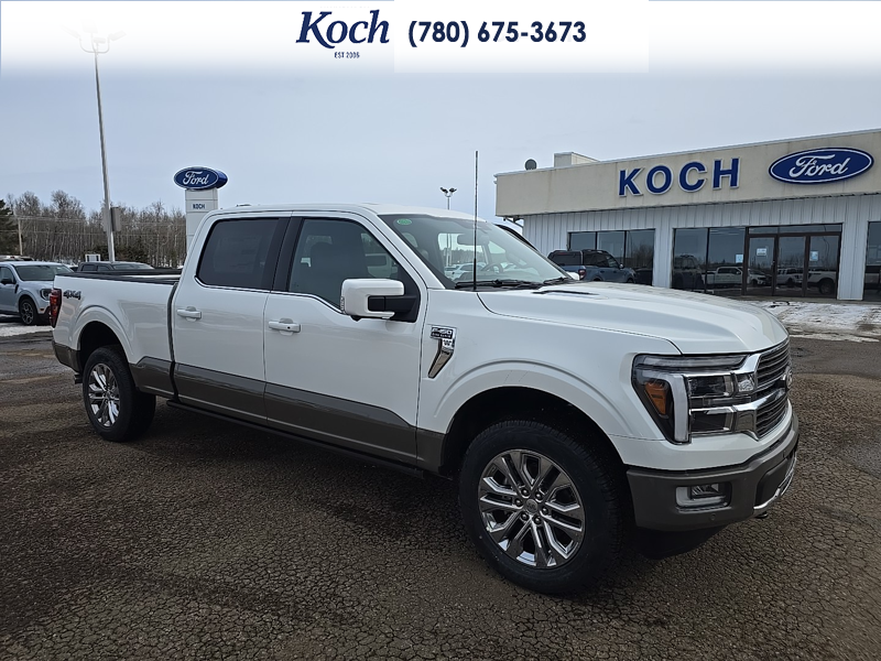 NEW 2026 Ford F-150 King Ranch - Star White Tri-coat Metallic Exterior / JAVA Interior - $97,055 - Stock #A26068 - VIN 1FTFW6L86TFA30702 - Photo 1