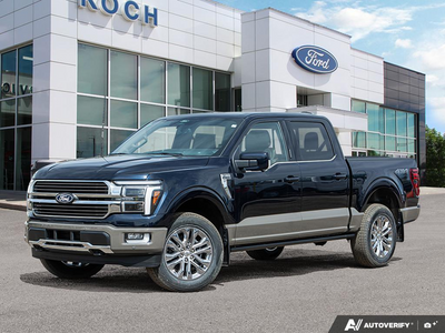 NEW 2026 Ford F-150 King Ranch - Antimatter Blue/marsh Grey Accent Exterior - $93,754 - Stock #E60587 - VIN 1FTFW6L84TFA45392