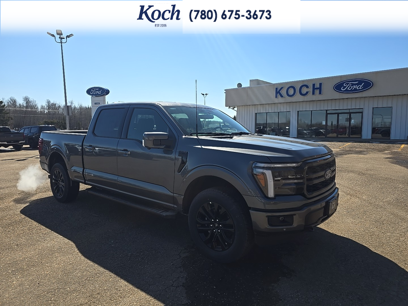 NEW 2026 Ford F-150 LARIAT - Carbonized Grey Metallic Exterior / BLACK Interior - $83,435 - Stock #A26087 - VIN 1FTFW5L86TKD29186 - Photo 1