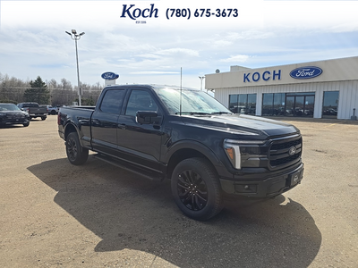 NEW 2026 Ford F-150 LARIAT - Agate Black Exterior - $77,297 - Stock #A26092 - VIN 1FTFW5L80TKD43875