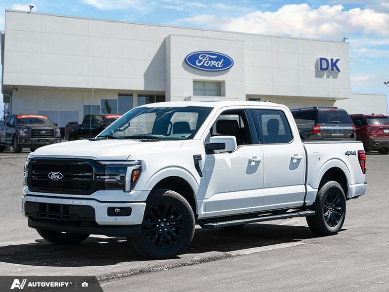 NEW 2026 Ford F-150 LARIAT - Star White Tri-Coat Exterior / BLACK, ACTIVEX TRIMMED 40/CONSOLE/40 FRONT SEATS (B) Interior - $83,311 - Stock #D60672 - VIN 1FTFW5L88TFA34986 - Photo 1