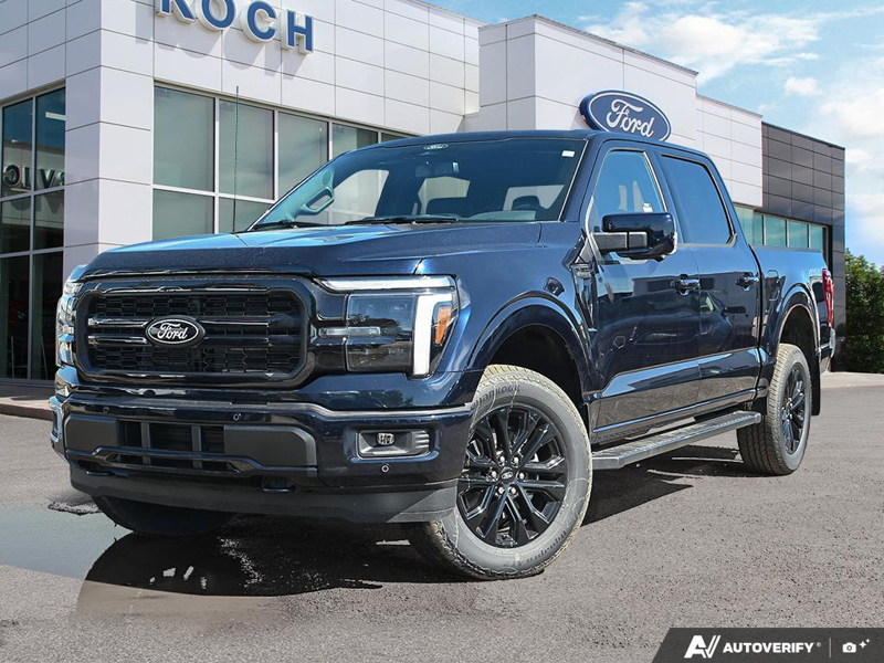 NEW 2026 Ford F-150 LARIAT - Antimatter Blue Metallic Exterior / BLACK ACTIVE X Interior - $79,306 - Stock #E60833 - VIN 1FTFW5L82TFB48398 - Photo 1
