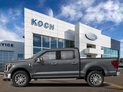 NEW 2026 Ford F-150 LARIAT - Carbonized Grey Metallic Exterior - $89,549 - Stock #E60852 - VIN 1FTFW5L88TFB49720
