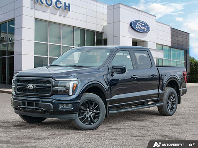 NEW 2026 Ford F-150 LARIAT - Antimatter Blue Metallic Exterior - $86,746 - Stock #E60895 - VIN 1FTFW5L84TFB50430