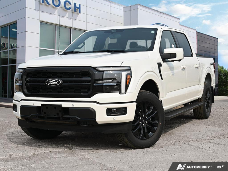 NEW 2026 Ford F-150 LARIAT - Star White Tri-coat Metallic Exterior / BLACK ACTIVE X Interior - $83,411 - Stock #E60856 - VIN 1FTFW5L86TFB49750 - Photo 1
