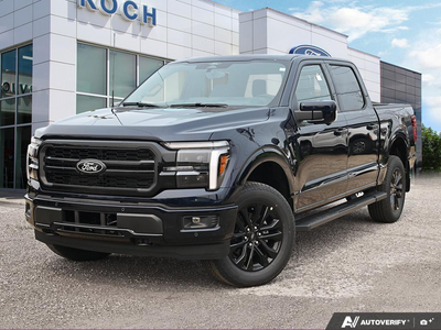 NEW 2026 Ford F-150 LARIAT - Antimatter Blue Metallic Exterior - $88,440 - Stock #E60896 - VIN 1FTFW5L52TFB50447