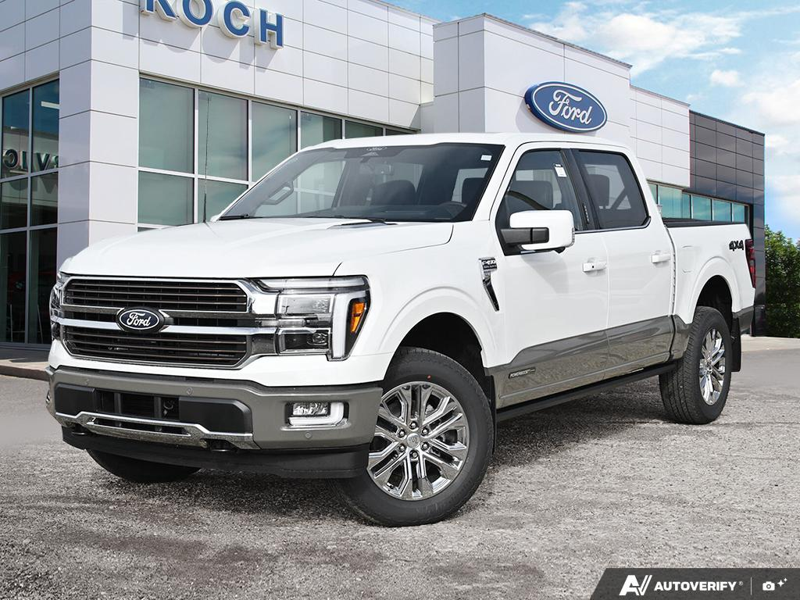 NEW 2026 Ford F-150 King Ranch - Star White/marsh Grey Accent Exterior / JAVA Interior - $96,536 - Stock #E61000 - VIN 1FTFW6LD1TFB82268 - Photo 1