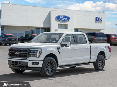 NEW 2026 Ford F-150 LARIAT - Star White Tri-Coat Exterior - $84,189 - Stock #D60781 - VIN 1FTFW5L80TFB61358
