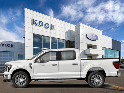 NEW 2026 Ford F-150 LARIAT - Oxford White Exterior - $95,724 - Stock #E61057 - VIN 1FTFW5L51TFB68664
