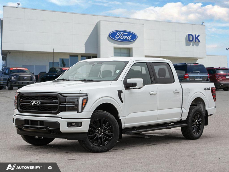 NEW 2026 Ford F-150 LARIAT - Oxford White Exterior / BLACK ACTIVE X Interior - $79,862 - Stock #D60709 - VIN 1FTFW5L82TFB78338 - Photo 1