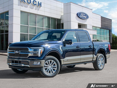 NEW 2026 Ford F-150 King Ranch - Antimatter Blue/marsh Grey Accent Exterior - $95,832 - Stock #E61013 - VIN 1FTFW6LD8TFB83630