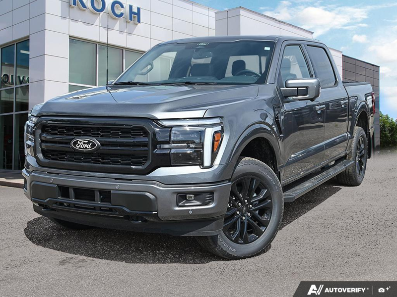 NEW 2026 Ford F-150 LARIAT - Carbonized Grey Metallic Exterior / BLACK ACTIVE X Interior - $78,299 - Stock #E60852 - VIN 1FTFW5L88TFB49720 - Photo 1