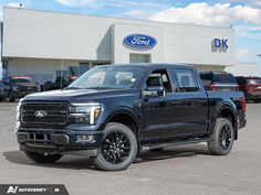 NEW 2026 Ford F-150 LARIAT - Antimatter Blue Metallic Exterior - $94,264 - Stock #D60792 - VIN 1FTFW5L5XTFB69182