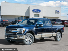 NEW 2026 Ford F-150 King Ranch - Antimatter Blue/marsh Grey Accent Exterior - $104,924 - Stock #D60821 - VIN 1FTFW6LD4TFC56458