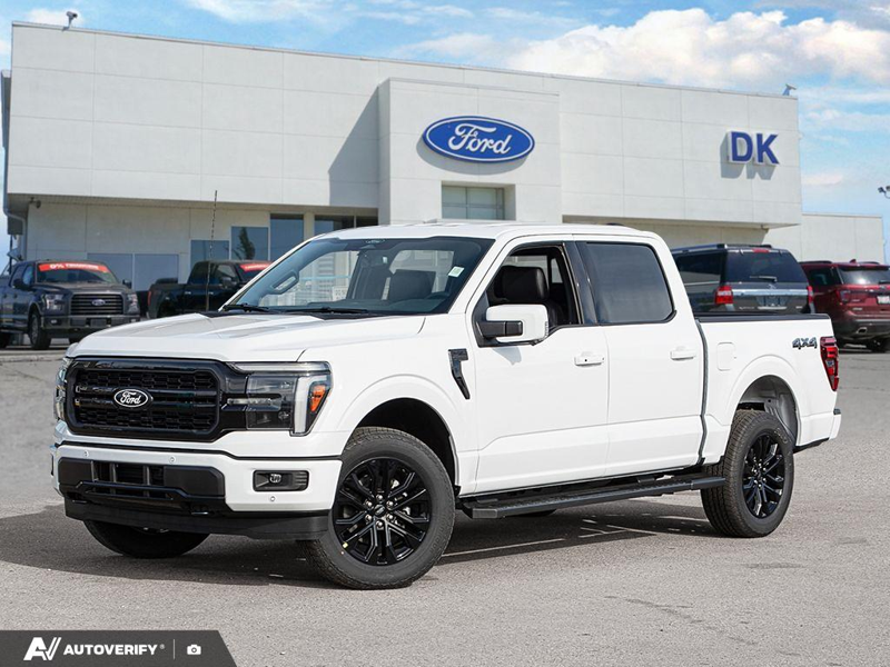 NEW 2026 Ford F-150 LARIAT - Oxford White Exterior / BLACK ACTIVE X Interior - $78,022 - Stock #D60826 - VIN 1FTFW5L83TFC33119 - Photo 1