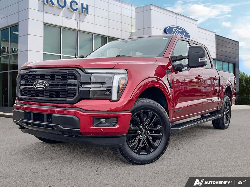 USED 2026 Ford F-150 LARIAT - Ruby Red Metallic Tinted Clearcoat Exterior / BLACK, ACTIVEX TRIMMED 40/CONSOLE/40 FRONT SEATS (B) Interior - $107,190 - Stock #EP4805 - VIN 1FTFW5LD8TFA44785 - Photo 1