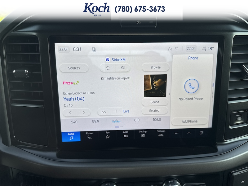 NEW 2026 Ford F-150 XLT - Oxford White Exterior / BLACK W/MEDIUM DARK SLATE, CLOTH 40/20/40 FRONT SEAT (M) Interior - $62,371 - Stock #A26228 - VIN 1FTFW3L88TKE54517 - Photo 24
