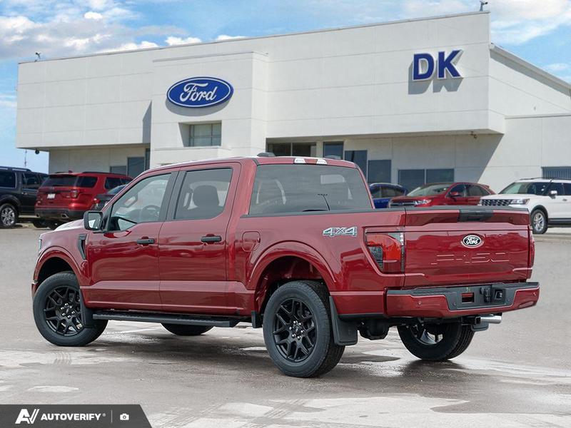 NEW 2026 Ford F-150 STX - Ruby Red Tri-coat Metallic Exterior / BLACK ONYX/BLUE PREM LEATHER SEATS Interior - $59,999 - Stock #D60325 - VIN 1FTEW2LP6TKD58575 - Photo 4