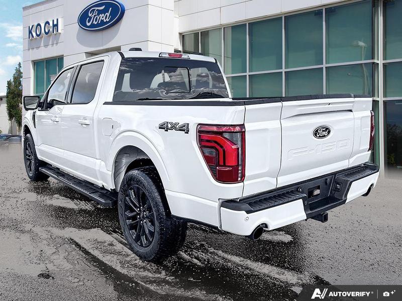 NEW 2026 Ford F-150 LARIAT - Star White Tri-coat Metallic Exterior / BLACK ACTIVE X Interior - $87,594 - Stock #E60564 - VIN 1FTFW5L85TFA11925 - Photo 4
