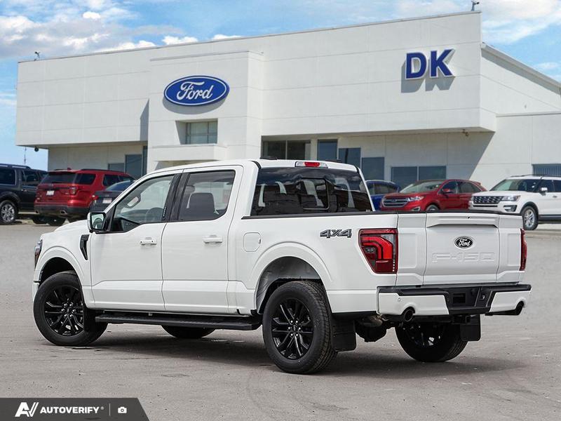 NEW 2026 Ford F-150 LARIAT - Star White Tri-coat Metallic Exterior / BLACK ACTIVE X Interior - $92,157 - Stock #D60573 - VIN 1FTFW5L84TFA96417 - Photo 4