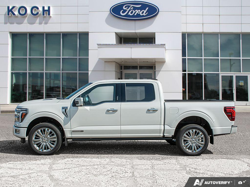 NEW 2026 Ford F-150 Platinum Plus - Star White Tri-coat Metallic Exterior / SMOKED TRUFFLE LTD LEATHER BUCKET SEATS Interior - $107,434 - Stock #E60939 - VIN 1FTFW7LD6TFB65438 - Photo 3