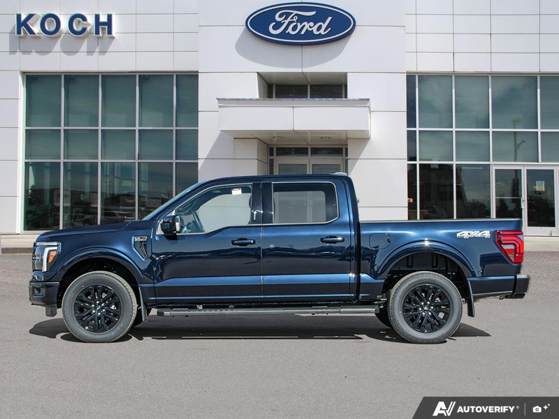 NEW 2026 Ford F-150 LARIAT - Antimatter Blue Metallic Exterior / BLACK, ACTIVEX TRIMMED 40/CONSOLE/40 FRONT SEATS (B) Interior - $87,962 - Stock #E61061 - VIN 1FTFW5L54TFB70859 - Photo 3
