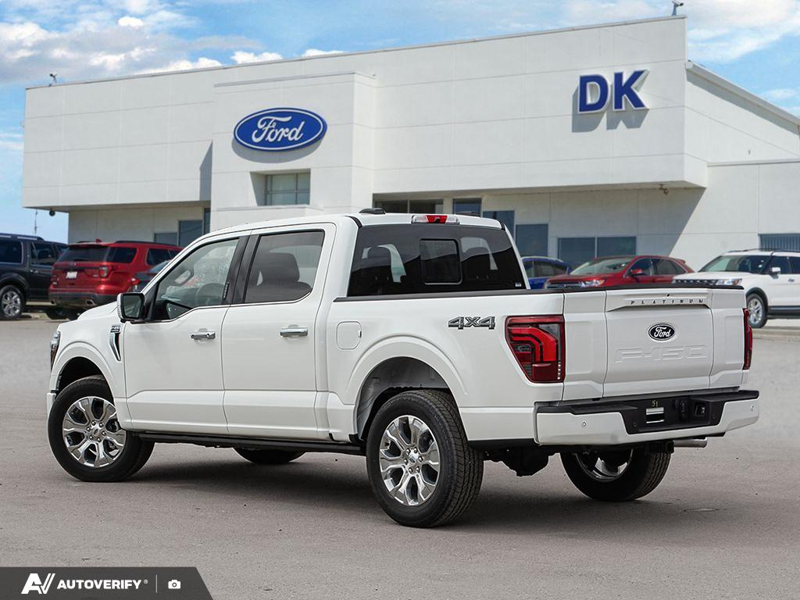 NEW 2026 Ford F-150 Platinum - Star White Tri-coat Metallic Exterior / BLACK LEATHER Interior - $102,987 - Stock #D60472 - VIN 1FTFW7L89TFA43160 - Photo 4