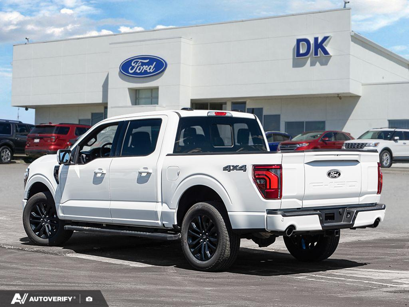NEW 2026 Ford F-150 LARIAT - Star White Tri-Coat Exterior / BLACK, ACTIVEX TRIMMED 40/CONSOLE/40 FRONT SEATS (B) Interior - $83,311 - Stock #D60672 - VIN 1FTFW5L88TFA34986 - Photo 4