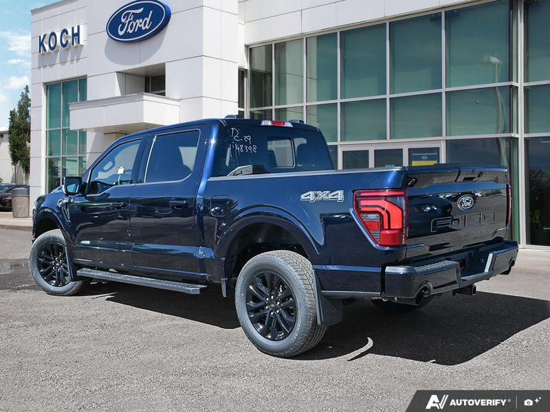 NEW 2026 Ford F-150 LARIAT - Antimatter Blue Metallic Exterior / BLACK ACTIVE X Interior - $79,306 - Stock #E60833 - VIN 1FTFW5L82TFB48398 - Photo 4