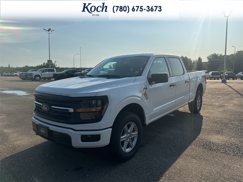 NEW 2026 Ford F-150 XLT - Oxford White Exterior / BLACK W/MEDIUM DARK SLATE, CLOTH 40/20/40 FRONT SEAT (M) Interior - $62,371 - Stock #A26228 - VIN 1FTFW3L88TKE54517 - Photo 4