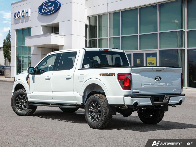 NEW 2026 Ford F-150 Tremor - Oxford White Exterior / BLACK TREMOR LEATHER Interior - $80,949 - Stock #E60955 - VIN 1FTFW4L89TFB68545 - Photo 4
