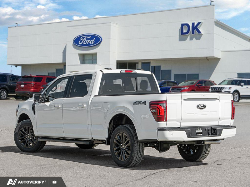 NEW 2026 Ford F-150 LARIAT - Star White Tri-Coat Exterior / BLACK ACTIVE X Interior - $95,489 - Stock #D60781 - VIN 1FTFW5L80TFB61358 - Photo 4