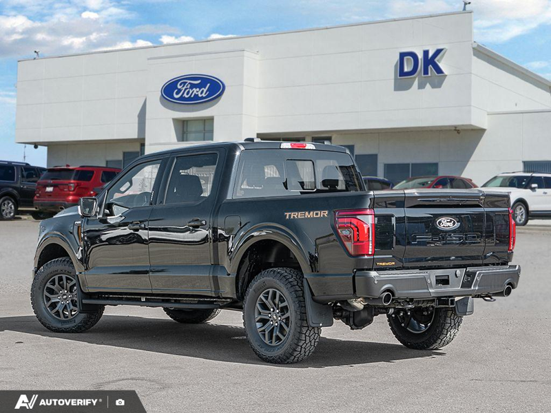 NEW 2026 Ford F-150 Tremor - Agate Black Metallic Exterior / BLACK TREMOR LEATHER Interior - $88,579 - Stock #D60729 - VIN 1FTFW4L87TFB81455 - Photo 4