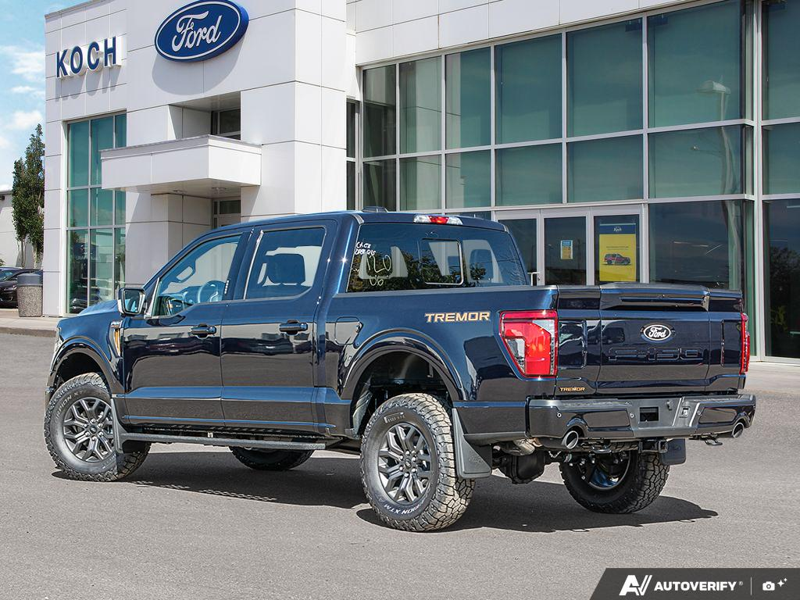 NEW 2026 Ford F-150 Tremor - Antimatter Blue Metallic Exterior / BLACK TREMOR LEATHER Interior - $85,500 - Stock #E61048 - VIN 1FTFW4L87TFB97428 - Photo 4
