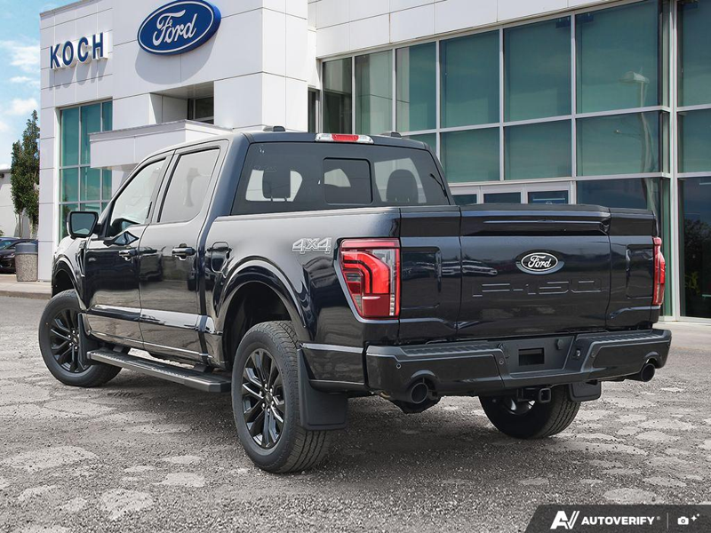 NEW 2026 Ford F-150 LARIAT - Antimatter Blue Metallic Exterior / BLACK ACTIVE X Interior - $82,839 - Stock #E60899 - VIN 1FTFW5L83TFB68837 - Photo 4